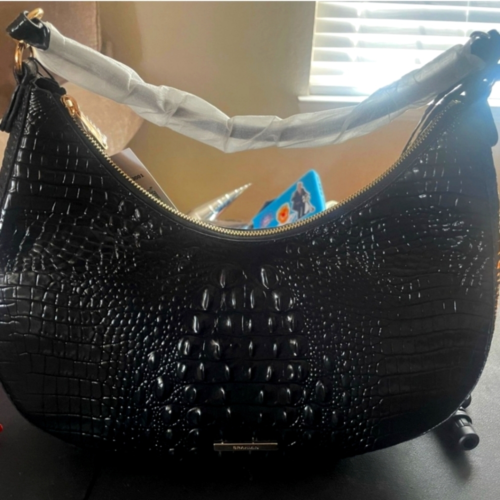 Brahmin Bekka black melbourne genuine leather purse